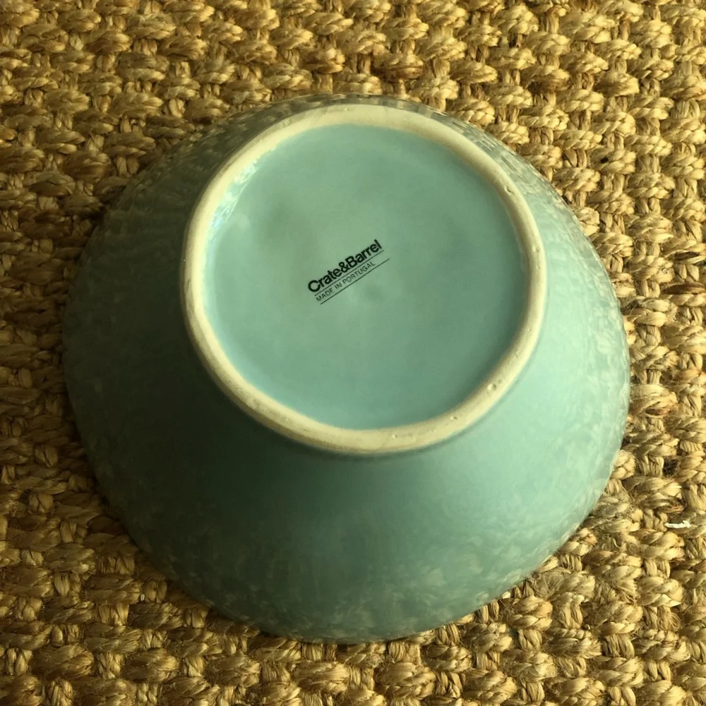 New: Crate & Barrel Marin Stonewear Serving Bowl.